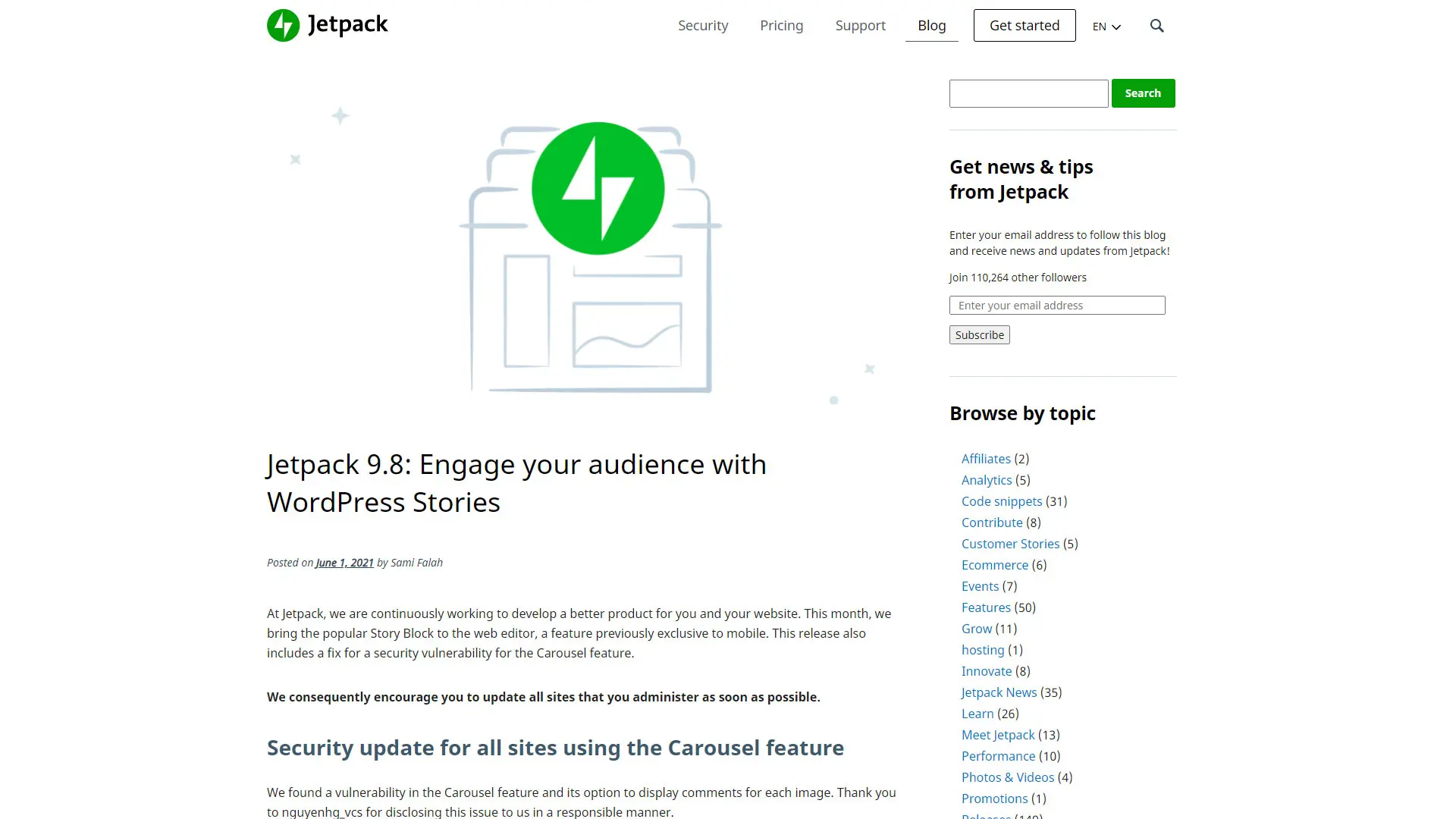 WordPressの人気プラグインJetpackに脆弱性、セキュリティアップデートを強制実施