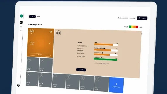 Cyber Insight Portalのダッシュボード画面