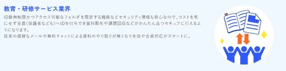 教育・研修サービス業界の活用事例