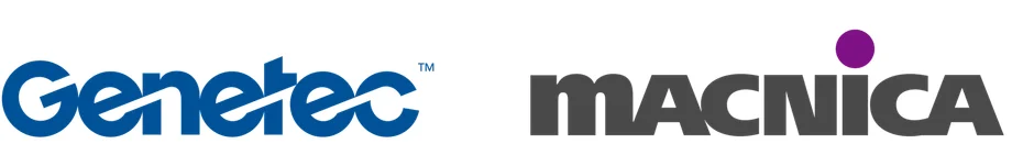 GenetecとMACNICAのロゴ