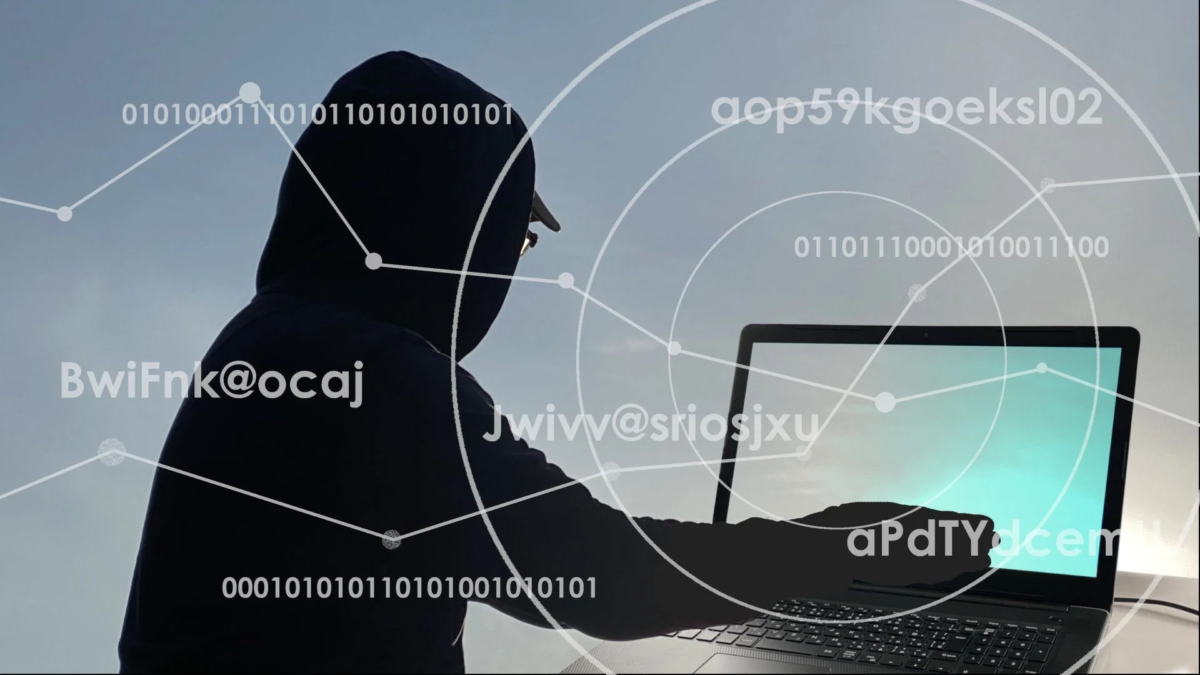 ハッカー、サイバーセキュリティを示す画像