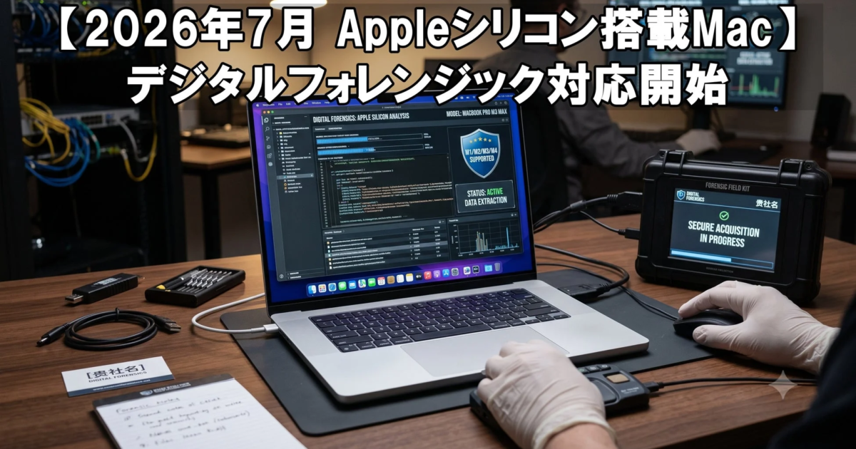 Appleシリコン搭載Macのデジタルフォレンジック、リプラスが対応開始