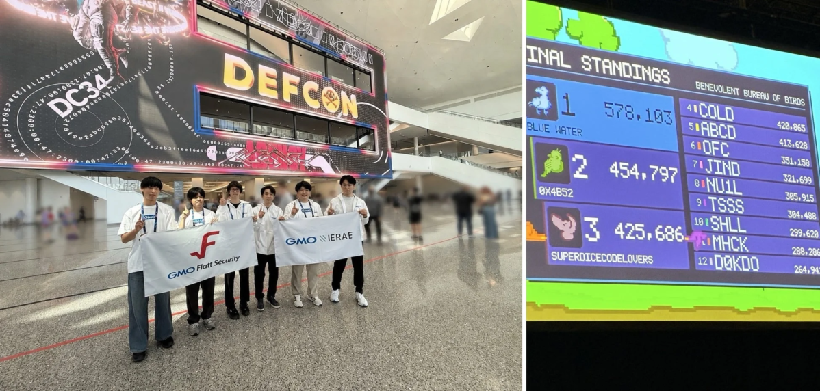 DEF CON 34 CTF Finalsの最終結果ボードとBlue Waterチーム