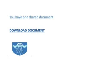 共有されたドキュメントの存在を通知し、ダウンロードを促すメッセージ