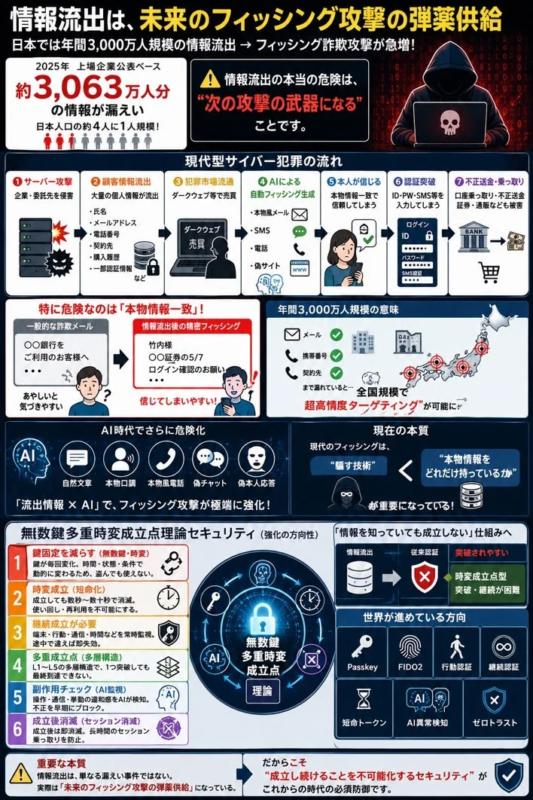 情報流出は、未来のフィッシング攻撃の弾薬供給。
