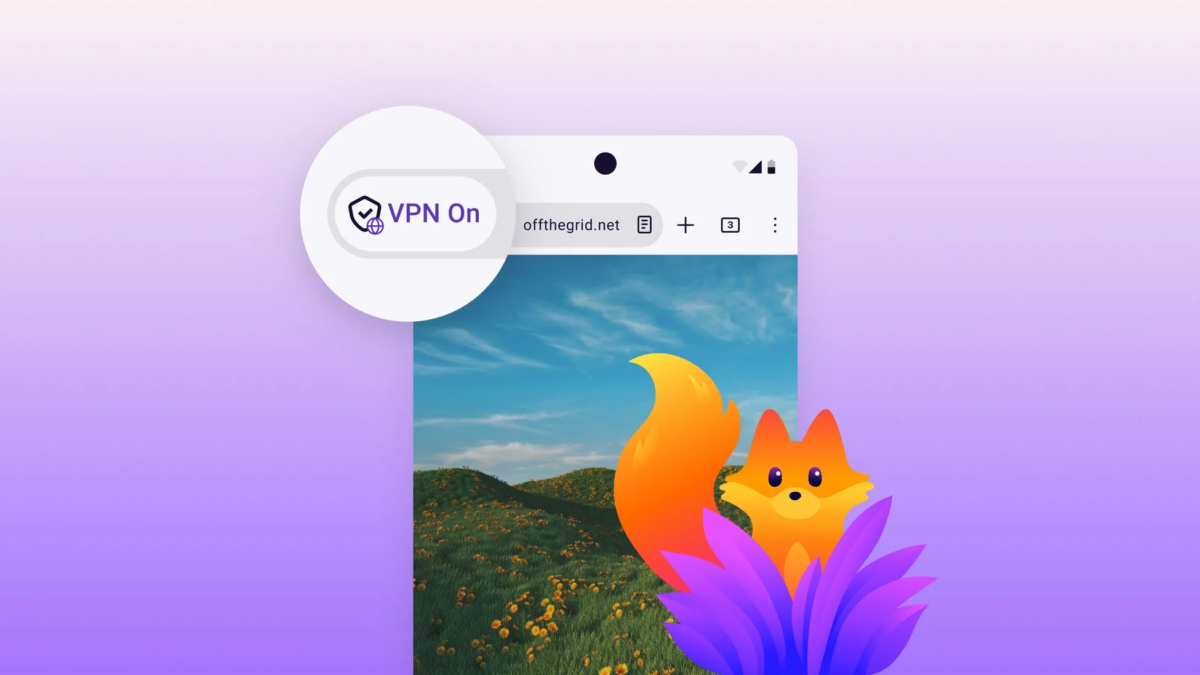VPN利用時のFirefoxブラウザ画面